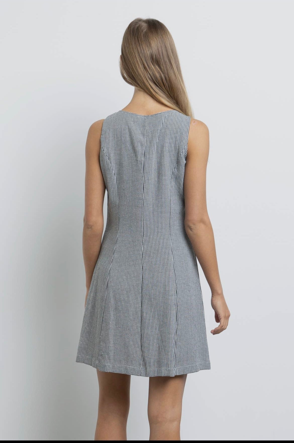 Gia Button Down Checkered Dress