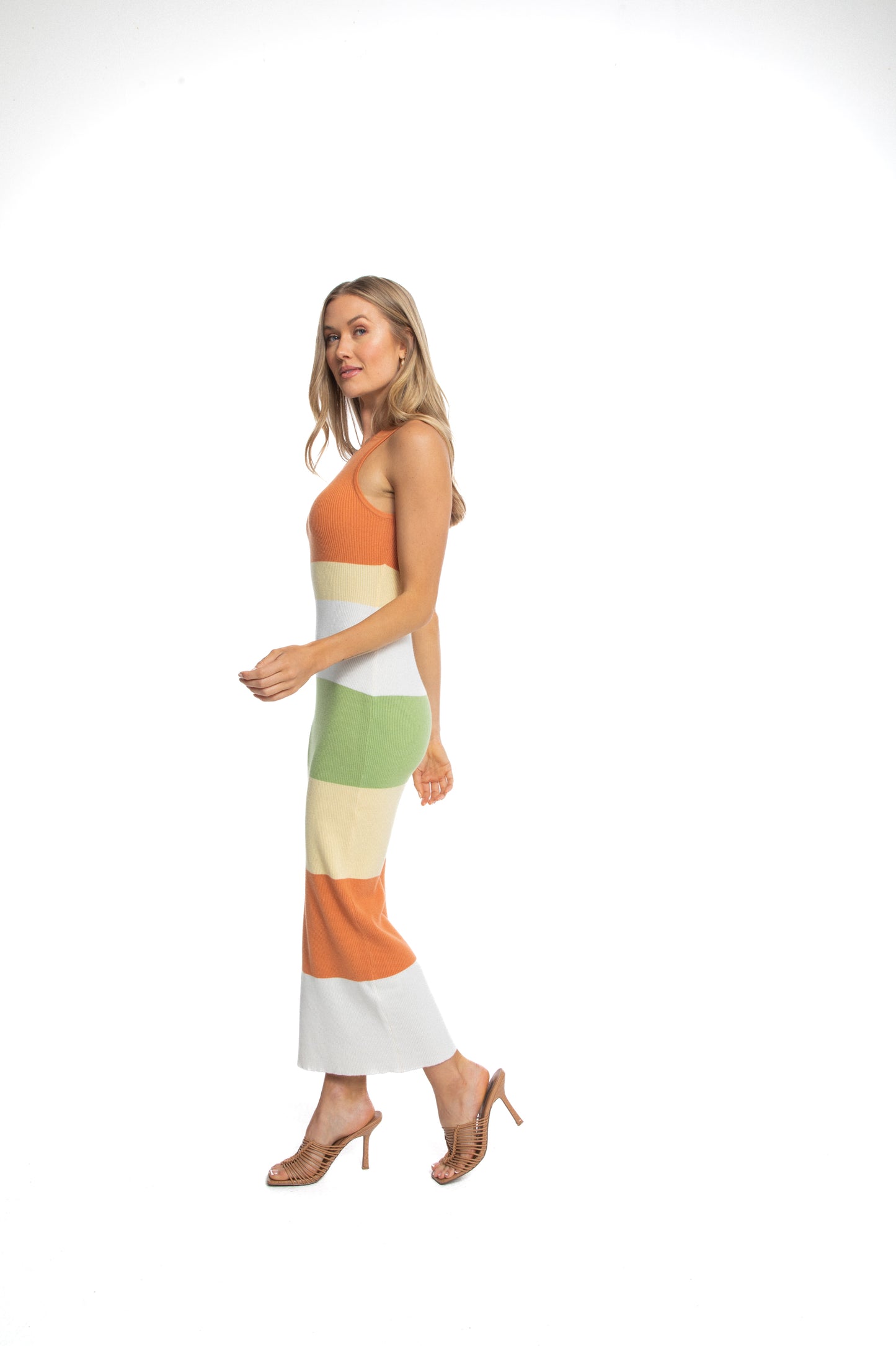 Jiana Striped Maxi Dress