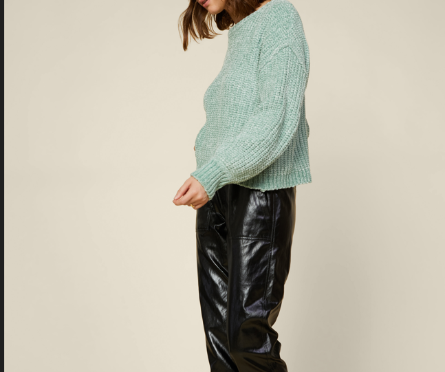 Cassie Mint Green Sweater