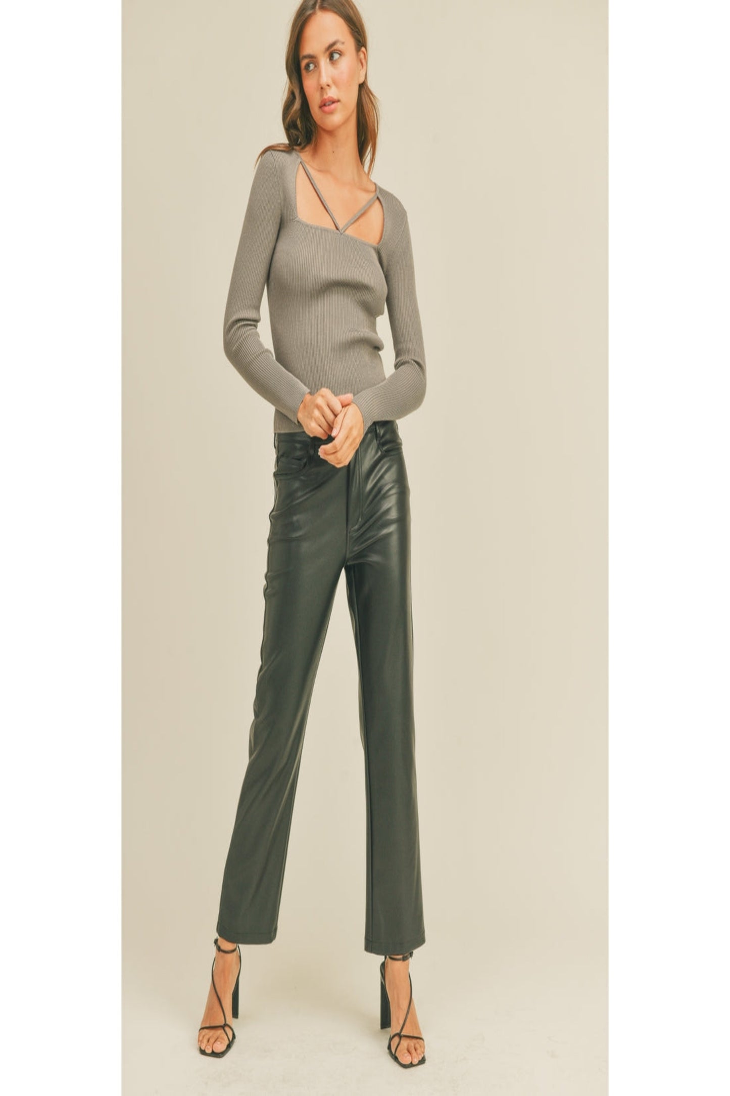 Olive Long Sleeve Top