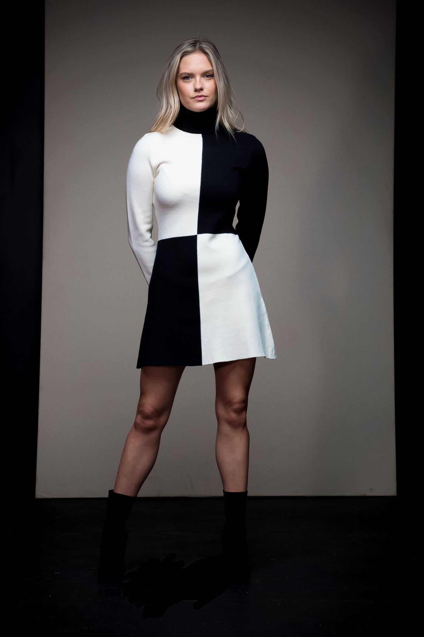 Lia Color Block Sweater Dress