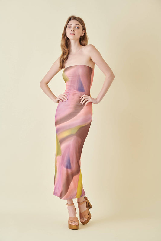 Resort Abstract Maxi Dress