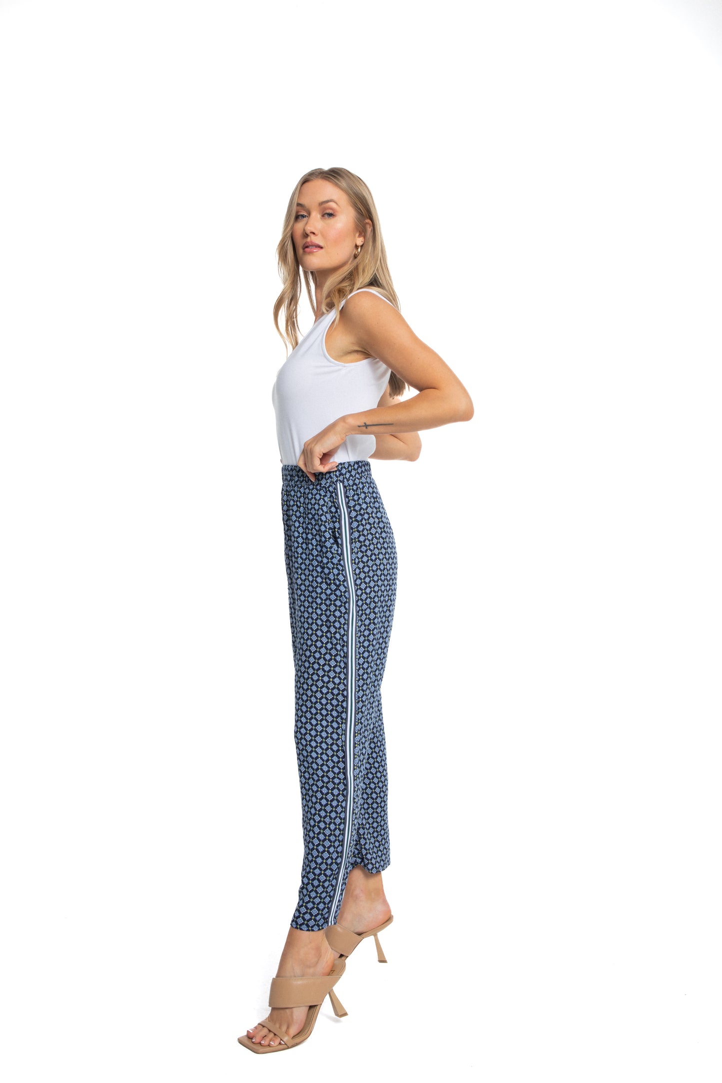 Alina Printed Wide Leg Pants