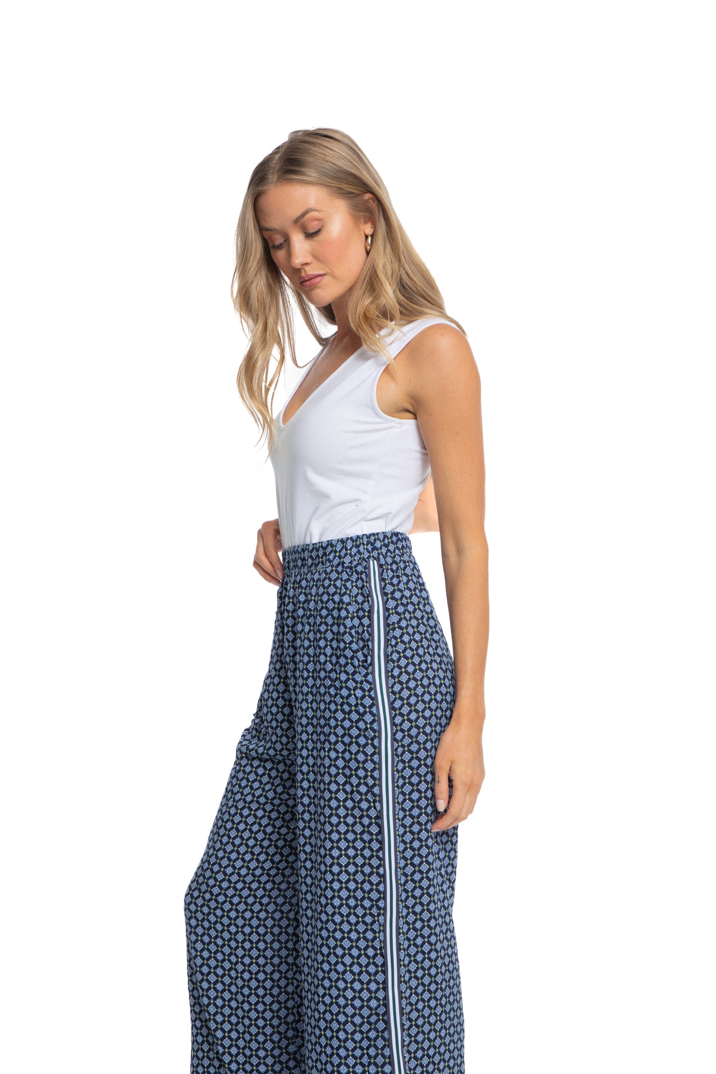 Alina Printed Wide Leg Pants