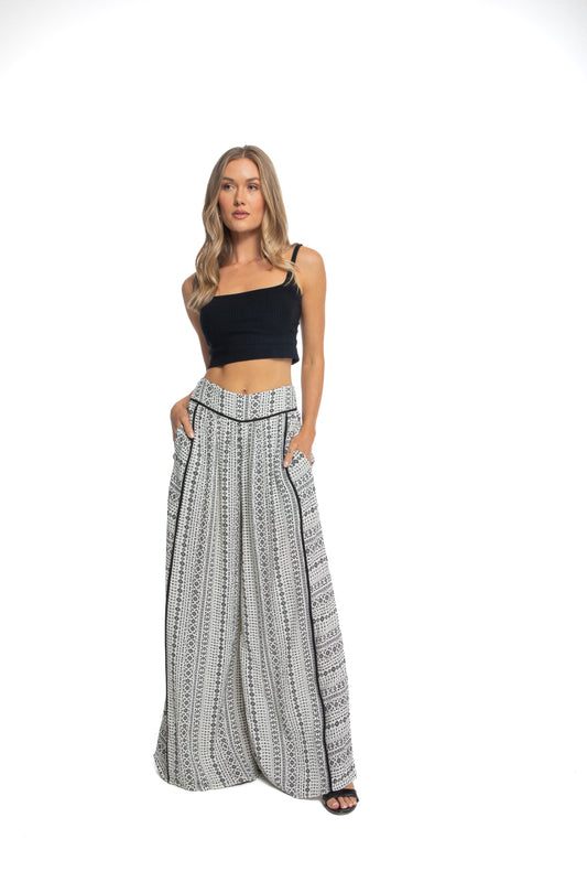 Aztec Wide Leg Pants