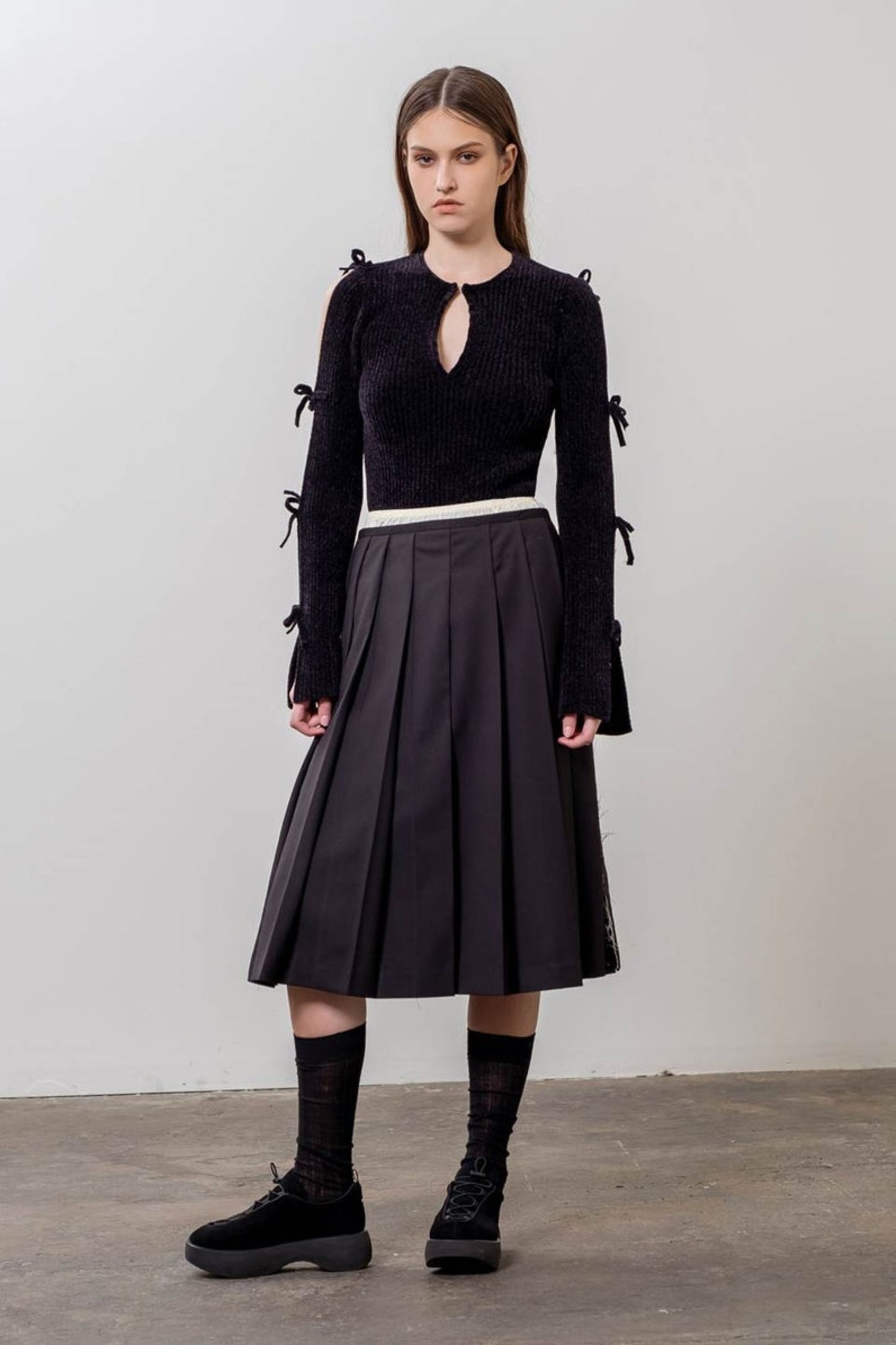 Kenzie Cut Out Ribbon Sweater