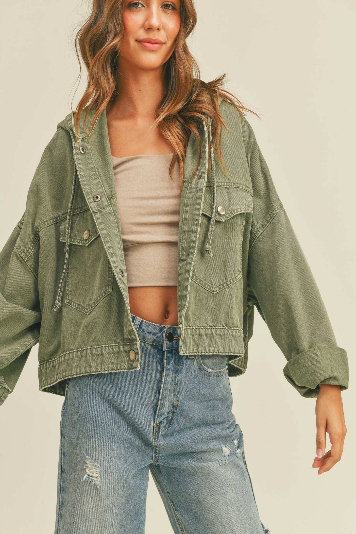 Olive Cotton Jacket