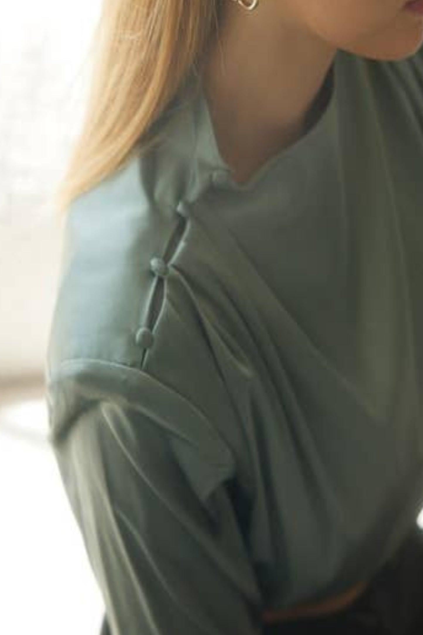 Sage Romance Crop Top