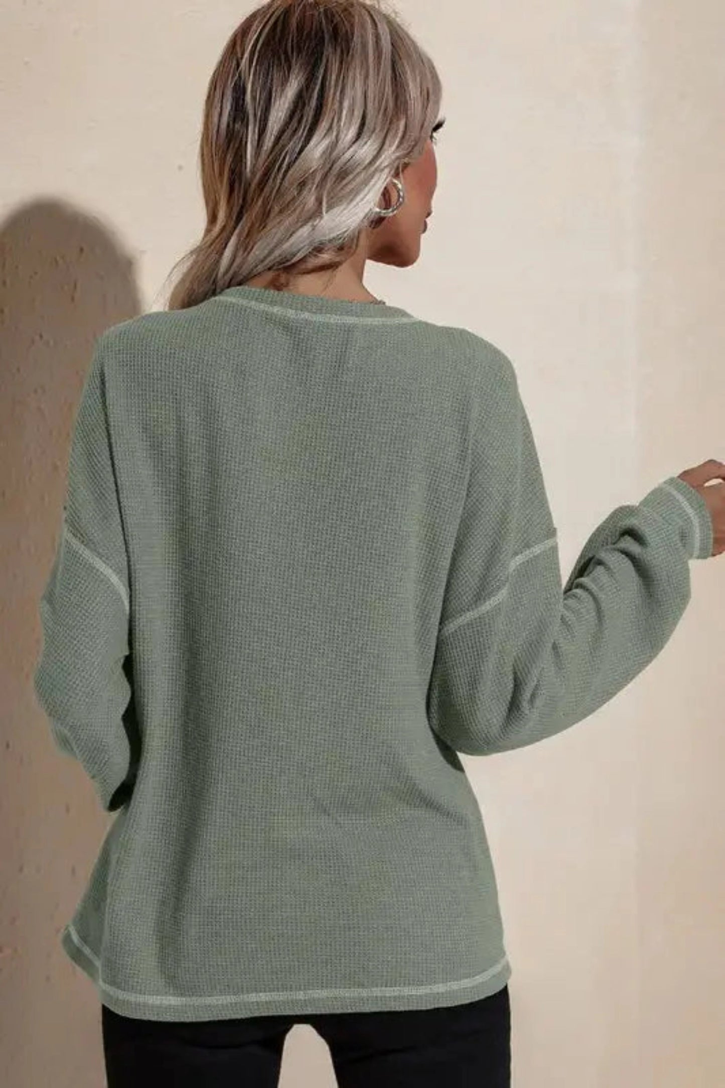 Loose Solid Color Sweater