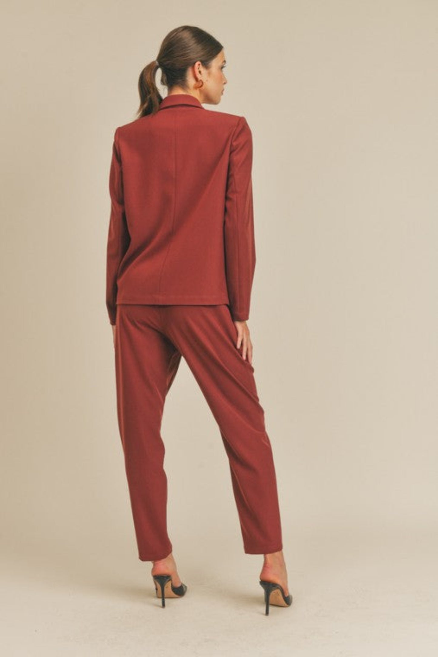 Malia Cranberry Blazer