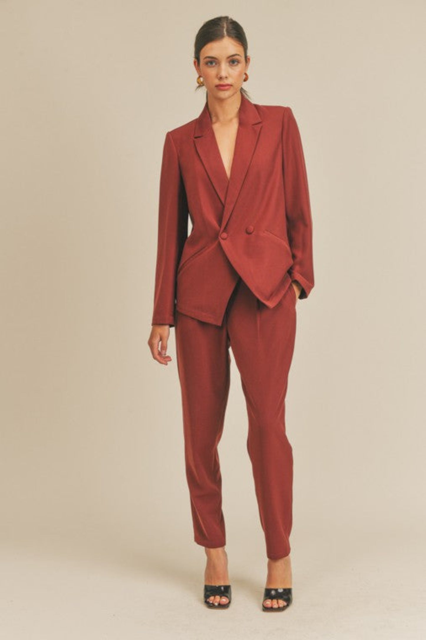 Malia Cranberry Blazer