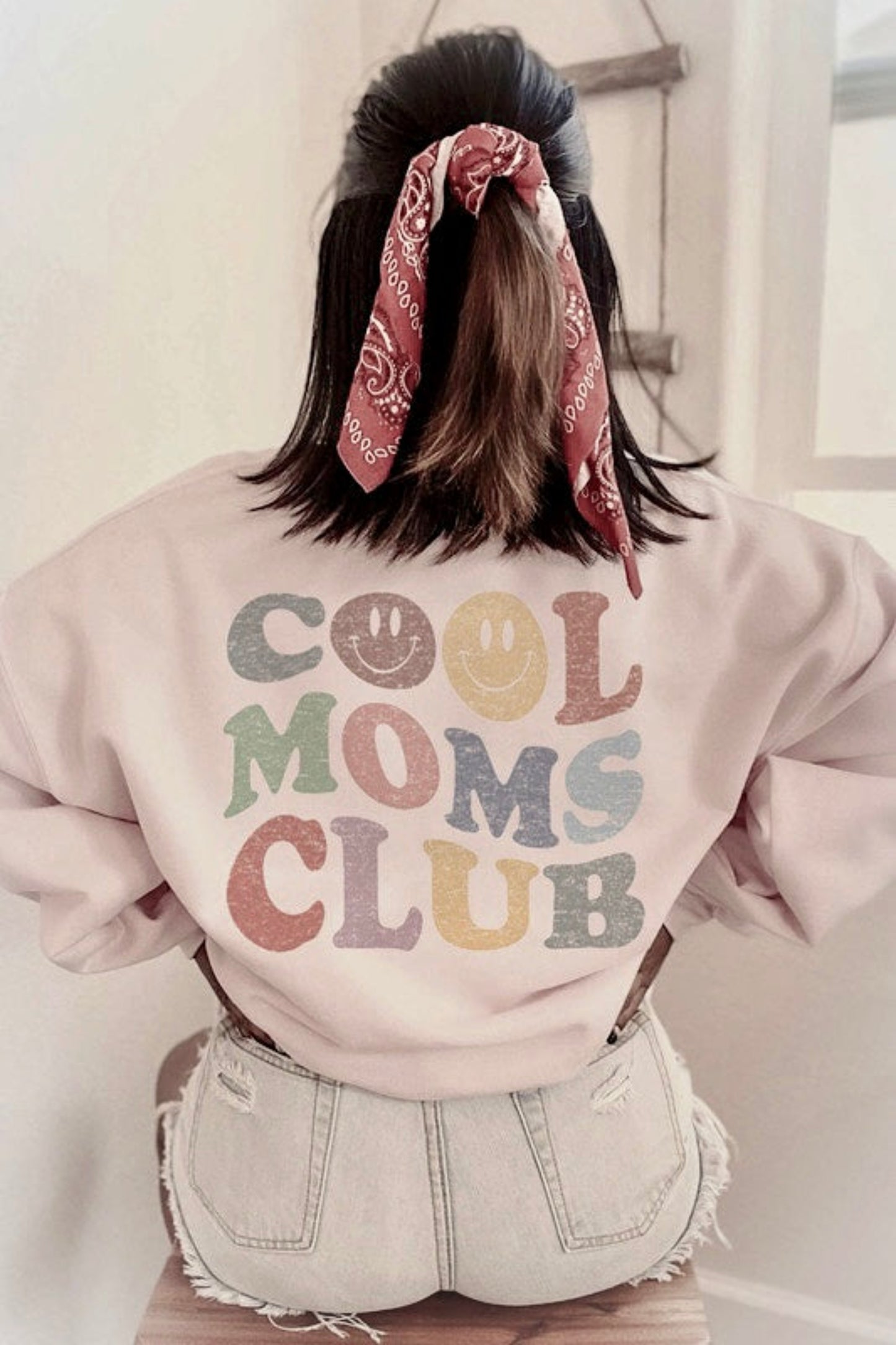 Cool Moms Club Sweatshirt in Heather Grey