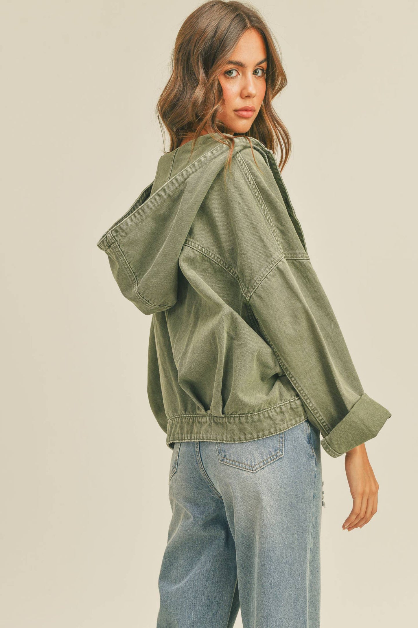 Olive Cotton Jacket