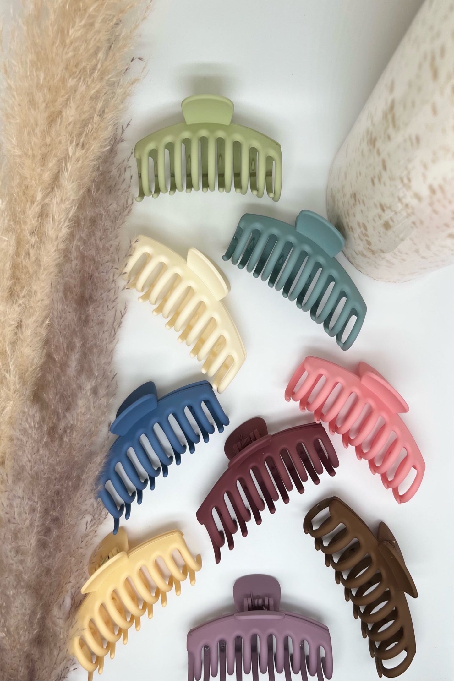 Jumbo Matte Hair Clips