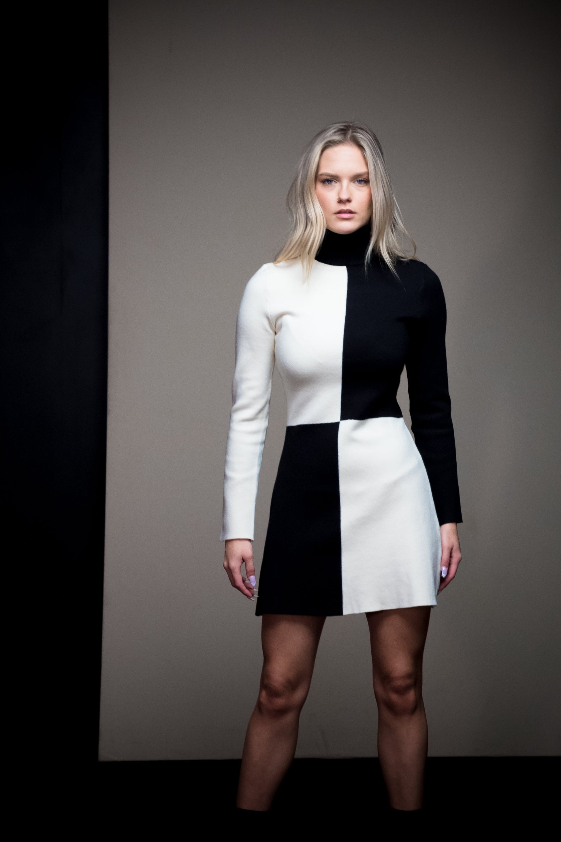 Lia Color Block Sweater Dress MILA MACE Lia Color Block Sweater Dress MILA MACE